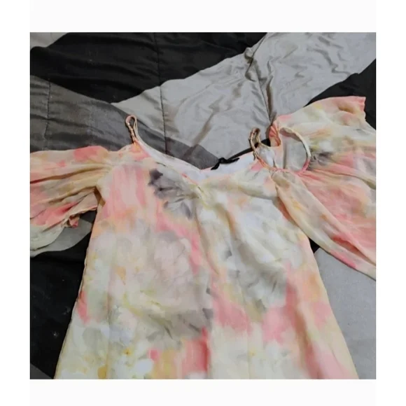 White House Black Market Pastel High Low Dress - Picture 2 of 9